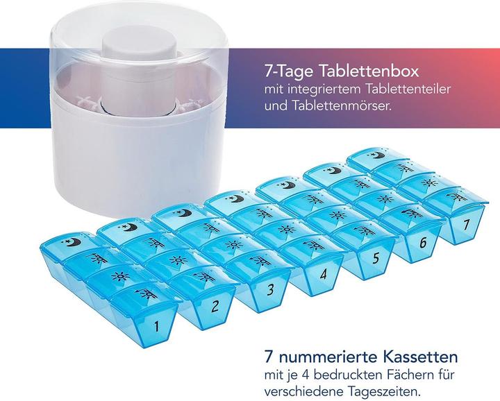 Actual product image First Aid Only 7 DAYS medication doser with tablet divider