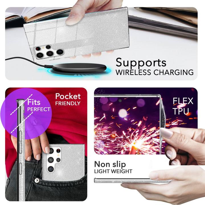 Image du produit Nalia Étui hybride pailleté (Samsung Galaxy S24 Ultra)