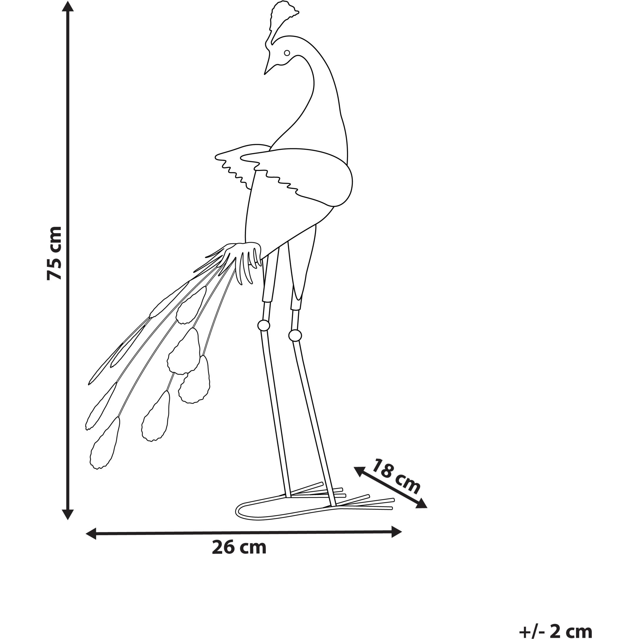 Thumbnail - Beliani, Aussendekoration, Peacock