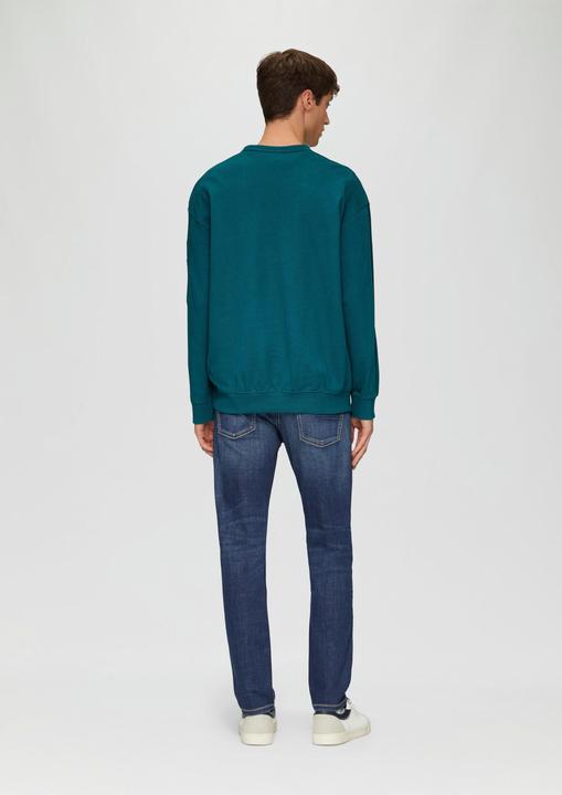 Produktbild S.Oliver Sweatshirt Relaxed-Fit-Sweatshirt mit Ärmeltasche (L)