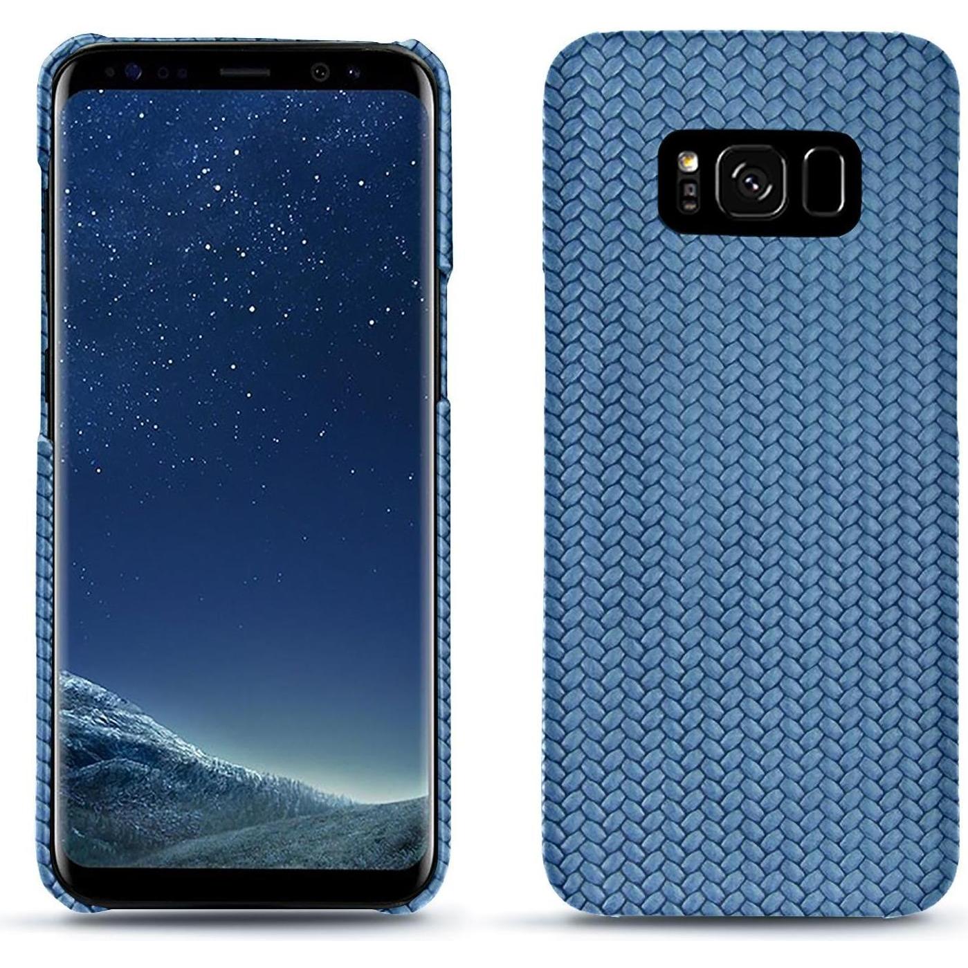 Noreve Lederschutzhülle (Samsung Galaxy S8+), Smartphone Hülle, Blau
