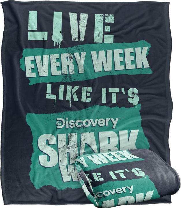 Actual product image Shark Week Live Every Week Blanket (152 x 127 cm)