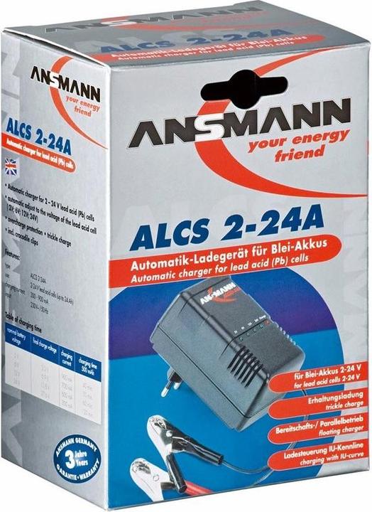 Image du produit Ansmann 220V Ladegerät für 12V Akku (24V, 6V, 12V, 24 A)