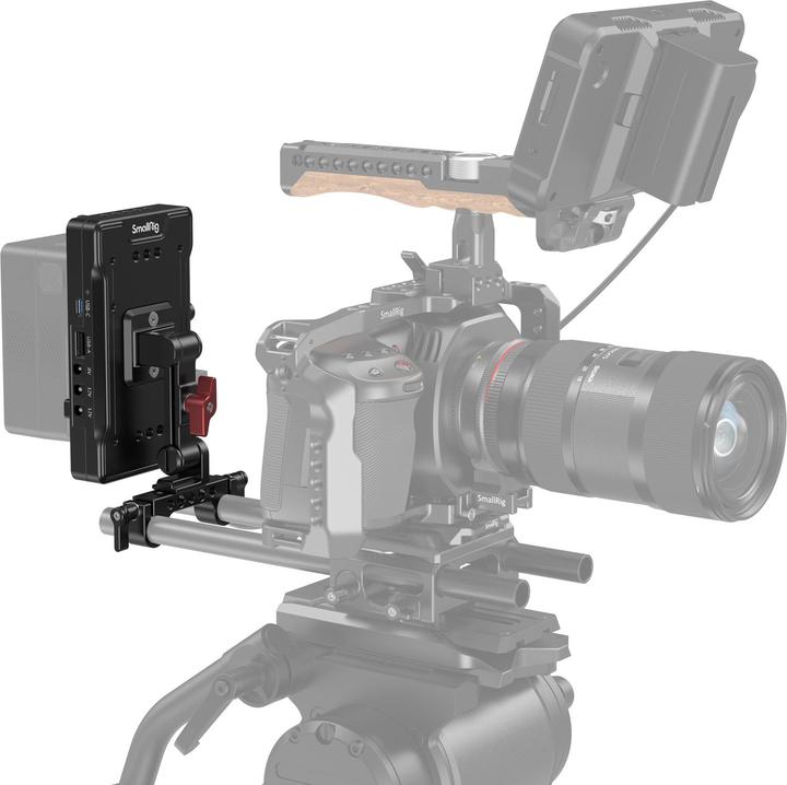 Actual product image SmallRig 3204 V Mount Battery Adapter Plate with Adjustable Arm