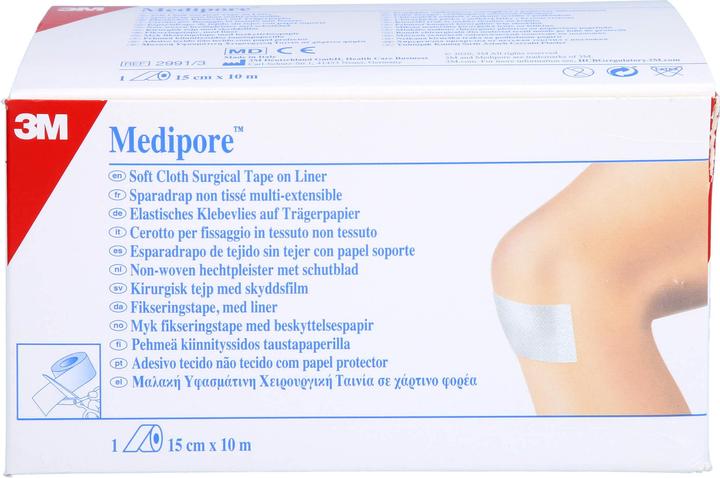 Actual product image 3M Medipore fixation fleece 15cmx10m liner (1 x)