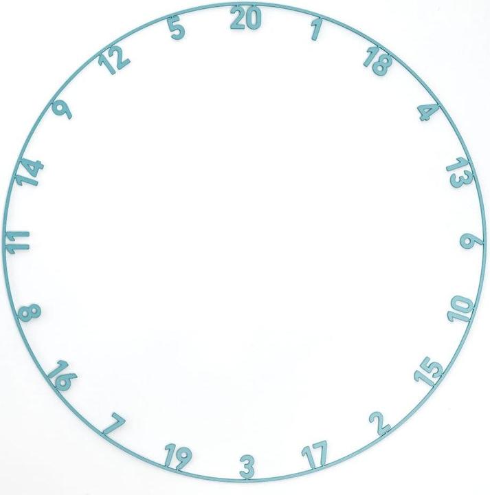 Actual product image Precise180 Onepiece number ring Infinity Blue