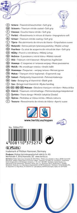 Image du produit Herlitz Ciseaux my.pen /blanc (11 cm)