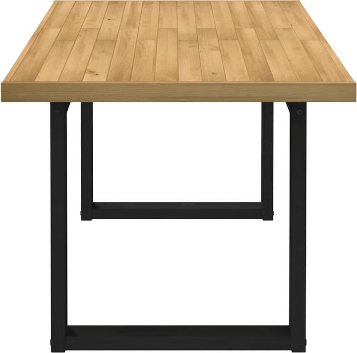 Produktbild VidaXL Esstisch NOAIN U-Form-Beine 160x90x75 cm Massivholz Kiefer (160 x 90 x 75 cm)