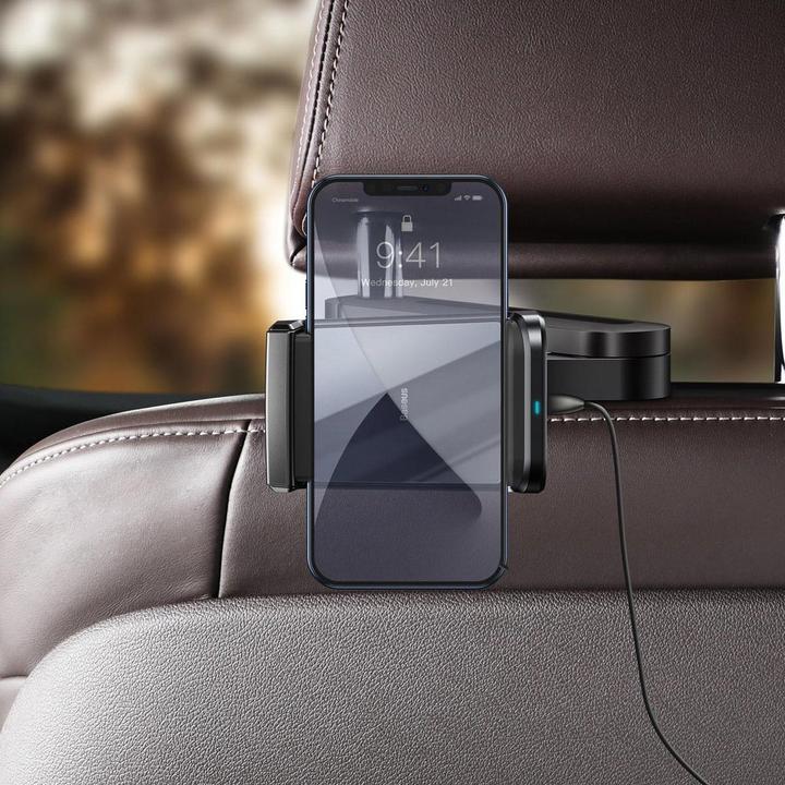 Actual product image Baseus Energy Storage Backseat Holder Wireless Charger