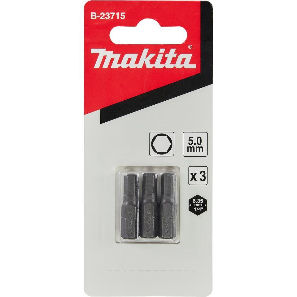 Thumbnail - Makita, Bits, 6-KT Bit 5,0x25mm (5,0x25mm)