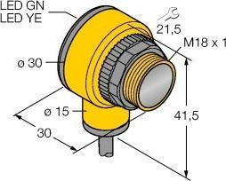 Productafbeelding Banner Lasersensor, ontvanger, M18