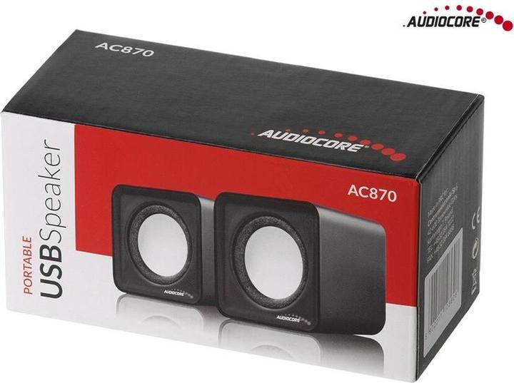 Actual product image Audiocore AC870 B 2-way Black, Grey Wired