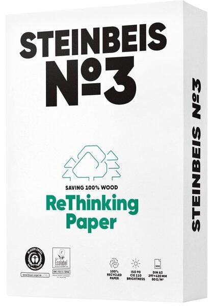 Produktbild Steinbeis Kopierpapier No.3 Rec. 80g weiss A3 500Bl (80 g/m², 500 x, A3)