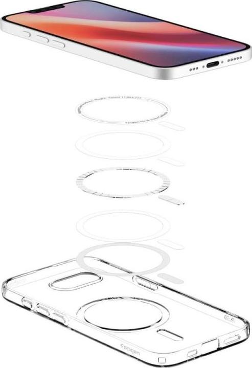Actual product image Spigen Liquid Crystal MagFit TPU Back Cover Durchsichtig Apple iPhone 16e (Apple iPhone 16e)