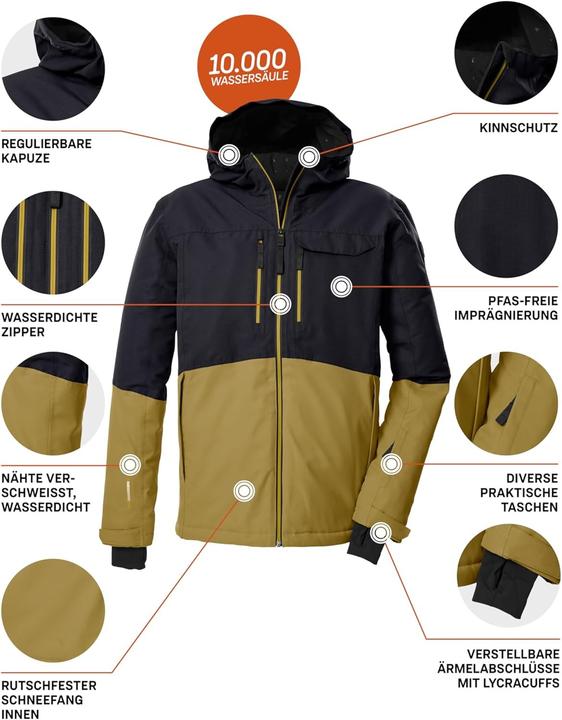 Immagine prodotto Killtec Giacca da Sci con Cappuccio e Gonna da Neve (3XL)