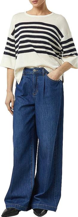 Actual product image Comma Strickpullover Gestreifter Feinstrickpullover mit dezentem Glitzergarn (L)