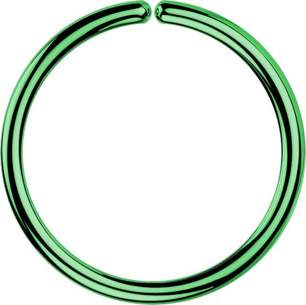 Immagine prodotto Star Piercing Anello micropiercing verde con rivestimento in titanio (senza ottone, Acciaio chirurgico 316L)