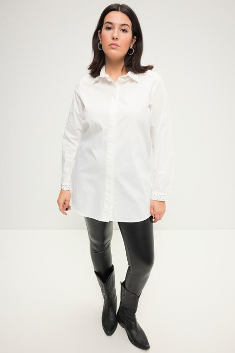 Image du produit Studio Untold Chemise coupe Loose à col de chemise, rivets fantaisie et manches longues (46, 48)
