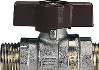 Actual product image Grameta A/S Aster kugle valve 1/2 - nipple nipple w.T- greb rødt