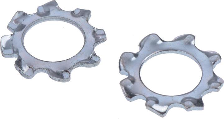 Actual product image RS PRO Serrated lock washers external galvanized M8 (M8)