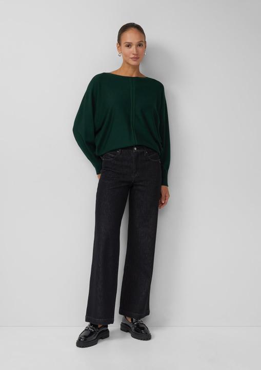 Produktbild s.Oliver Strickpullover Feinstrick-Pullover im Relaxed Fit mit Ajour-Details (34)