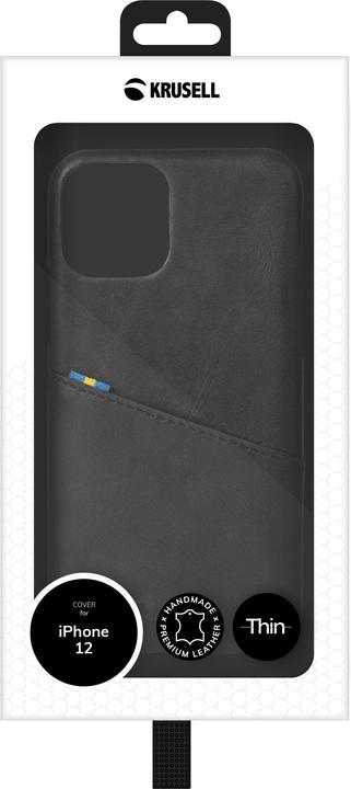 Actual product image Krusell Sunne CardCover Apple iPhone 12 mini vintage black (62155) (Apple iPhone 12 mini)