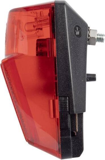 Actual product image smart LED bicycle rear light with stand light function for mudguard mounting
