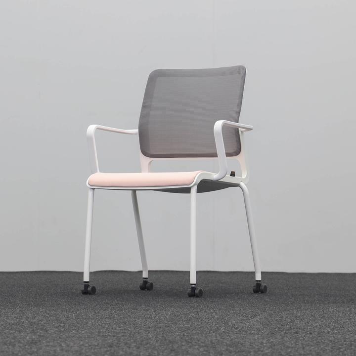 Produktbild Sitag 4-Fuss Stühle SitagXilium Mesh Rosa mit Fixarmlehnen, Neu (48 cm)