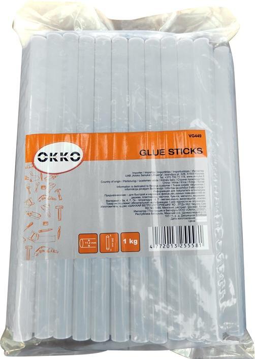 Okko GLUE STICKS COLORLESS 11.2X200MM.1KG