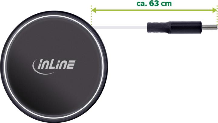 Produktbild InLine ® Dual USB-C KFZ Stromadapter 12/24V, ausziehbares Kabel + Buchse, 75W