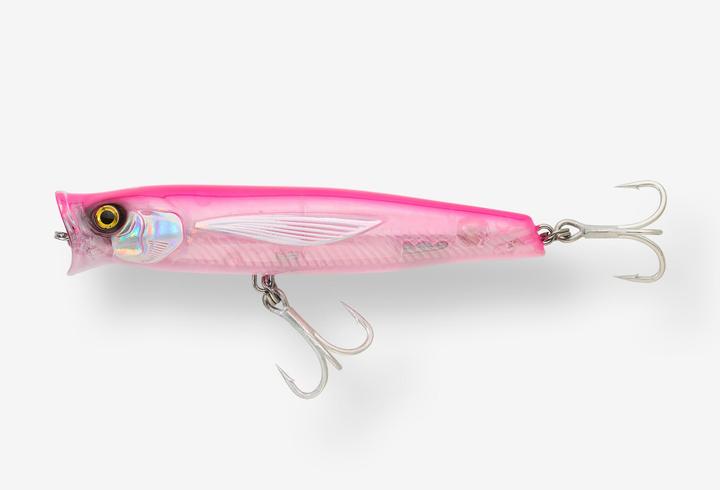Actual product image Caperlan Oberflächenköder Popper Exofly Pop 12 cm rosa Meeresangeln (12 cm)