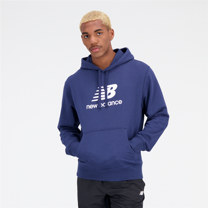 Immagine prodotto New Balance Felpa con cappuccio Essentials con logo impilato (L)