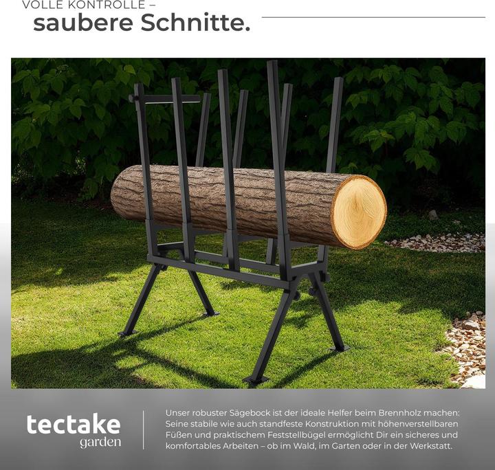 Actual product image tectake Wood sawhorse (53 cm, 76 cm)