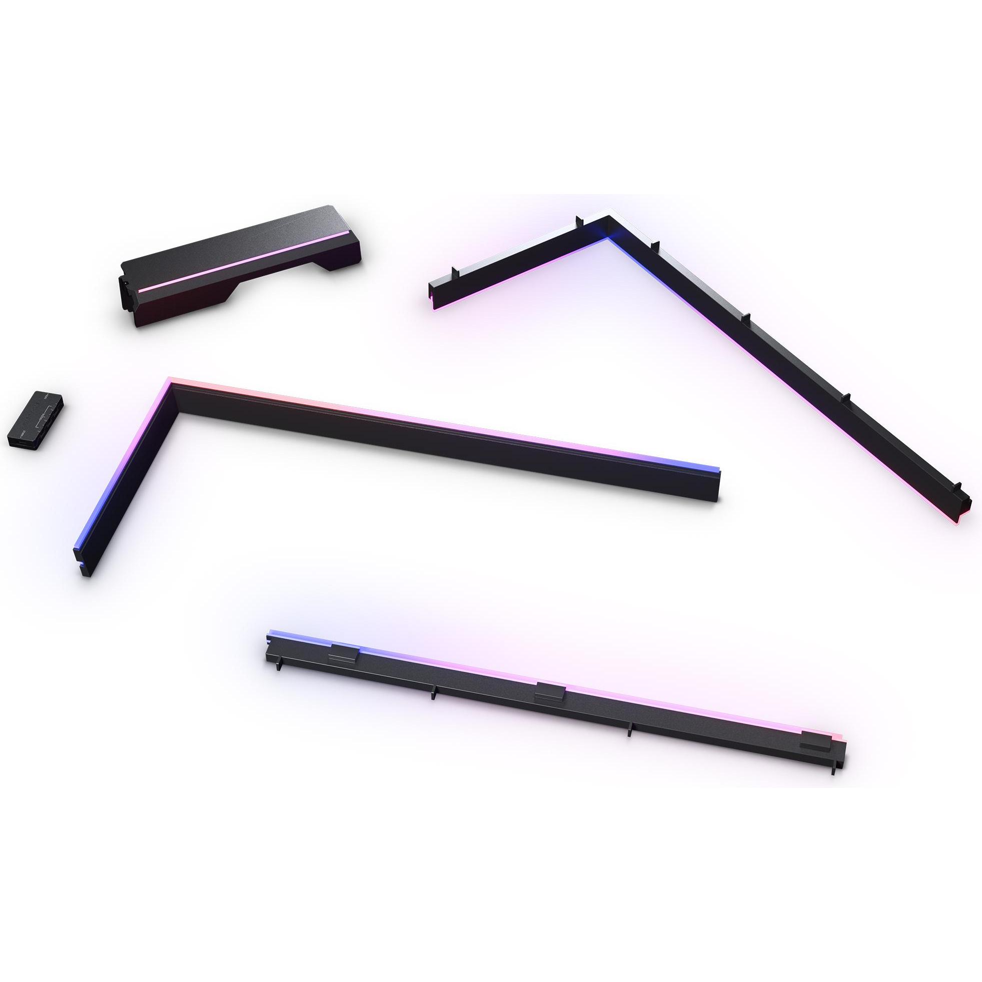 Phanteks NV5 Premium DRGB Kit + Power-Hub, 3x für Aussenrahmen, 1x Mainboard Kabel-Cover - schwarz (Schwarz), Modding Be...