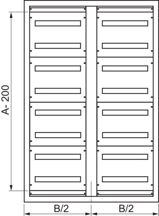 Actual product image Schneider Electric Front panel with cutout 300x800mm shrinked
