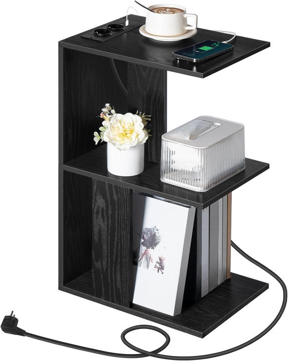 Produktbild Mahancris C-förmiger Couchtisch mit Ladestation