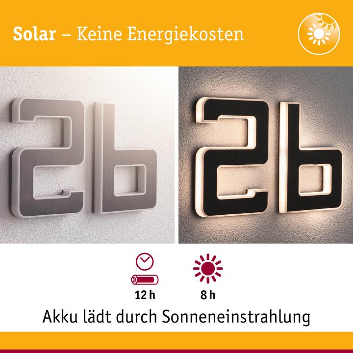 Produktbild Paulmann Solar Hausnummer (20 lm, IP44)