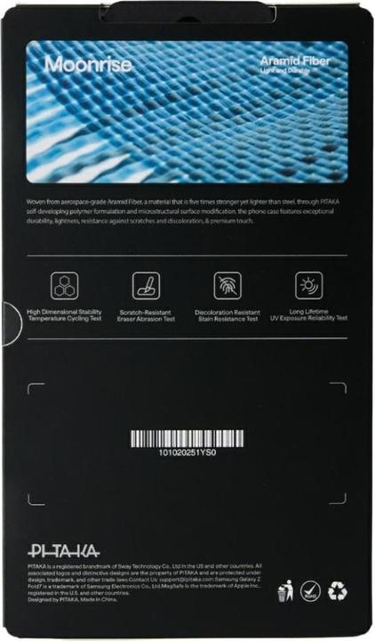 Actual product image Pitaka Ultra-Slim Case (Samsung Galaxy Z Fold7)
