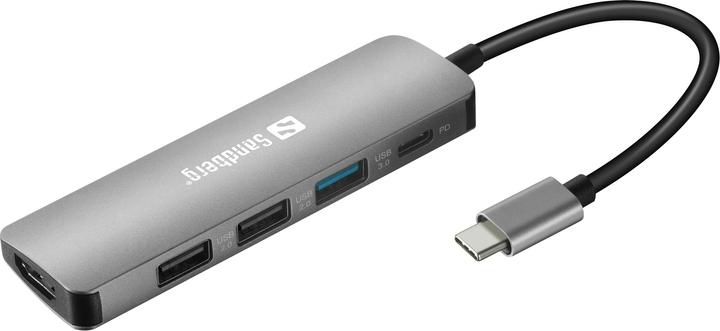 Produktbild Sandberg USB-C Dock HDMI+3xUSB+PD (USB-C, 3 Ports)