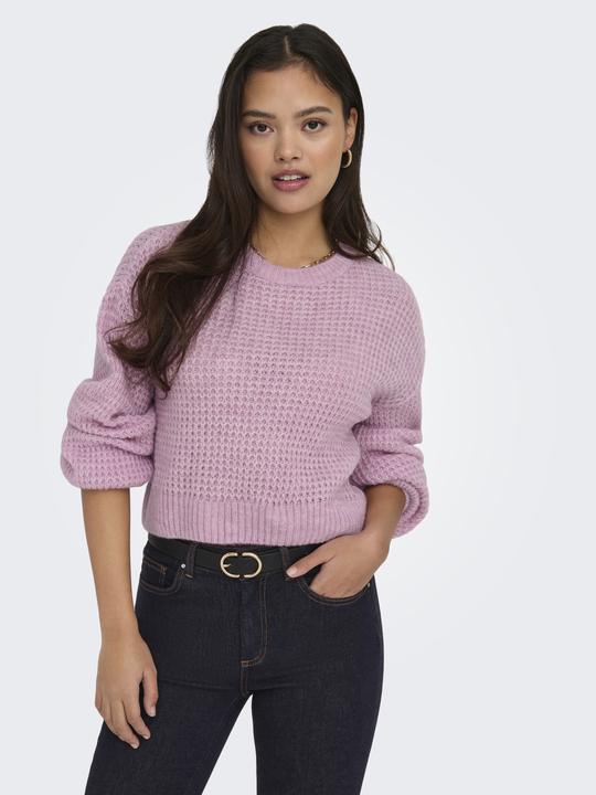 Produktbild Only ONLMIKANI LS CROP STRUCTURE ONECK CC KNT Strickpullover (L)