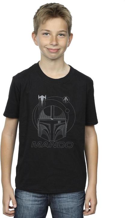Produktbild Star Wars The Mandalorian Rings Helmet TShirt Jungen (116)