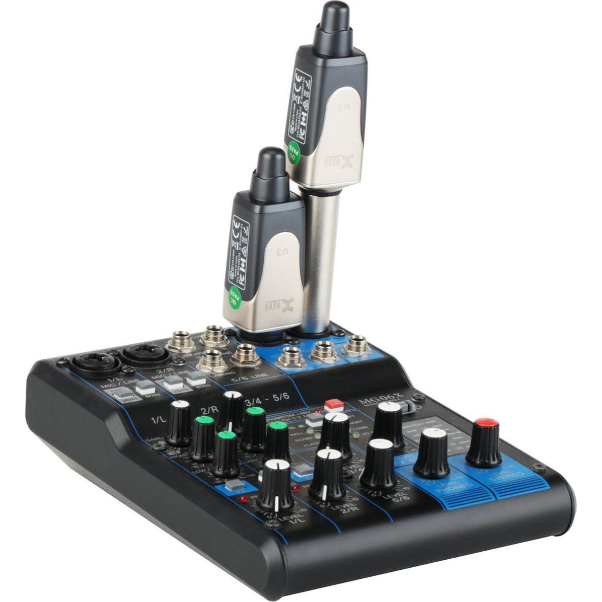 Xvive Il sistema U3D dubbel draadloos per microfoni portatili, Microfono