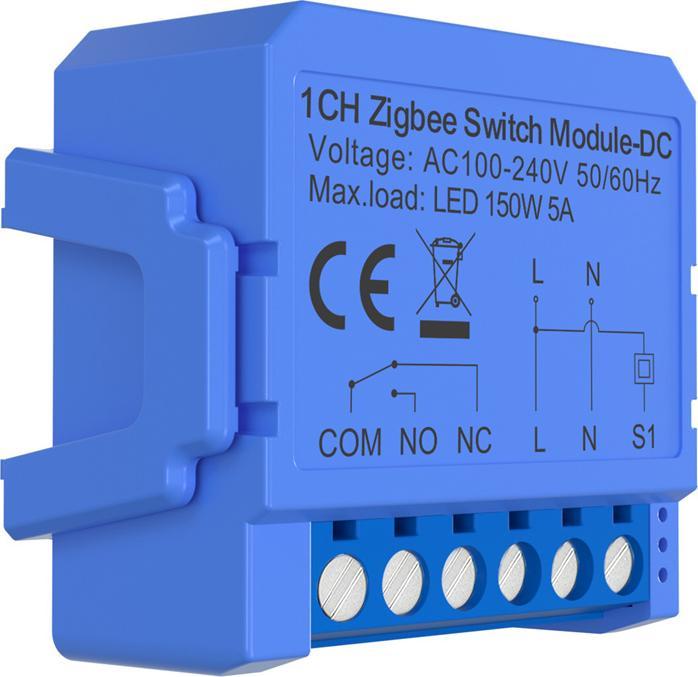 Immagine prodotto Avatto 1-channel ZigBee switch module with voltage-free contact ZWSM16-DC32V-1 (Attuatore dell'interruttore)