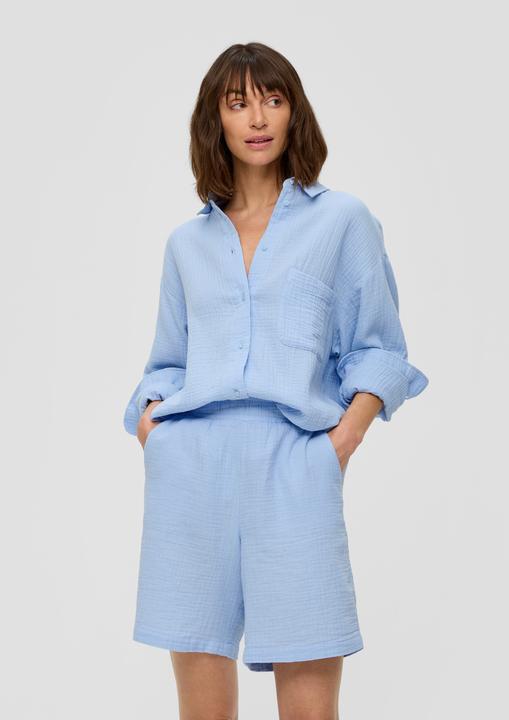 Image du produit s.Oliver Bluse Relaxed-Fit-Hemdbluse mit Musterstruktur (L)