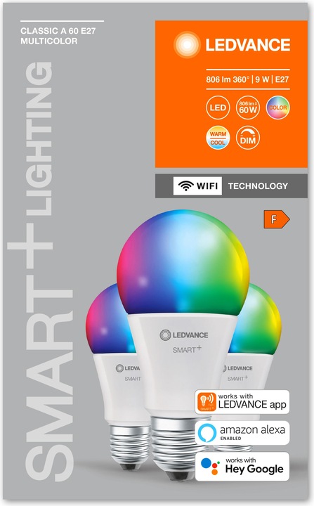 Actual product image Ledvance Smart Classic 60 (E27, 9 W, 806 lm, 3 x, F)