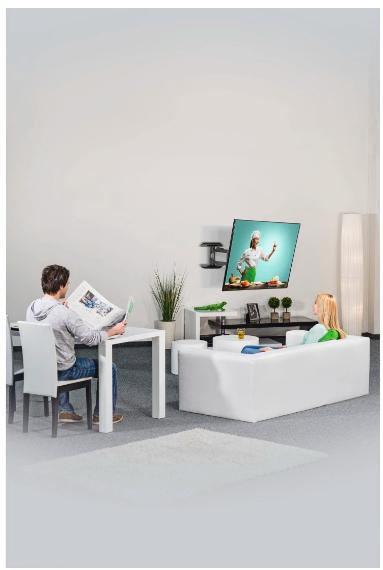 Produktbild Hama TV-Wandhalterung, schwenkbar, neigbar, ausziehbar, 191 cm (75") bis 45 kg (75", 45 kg)