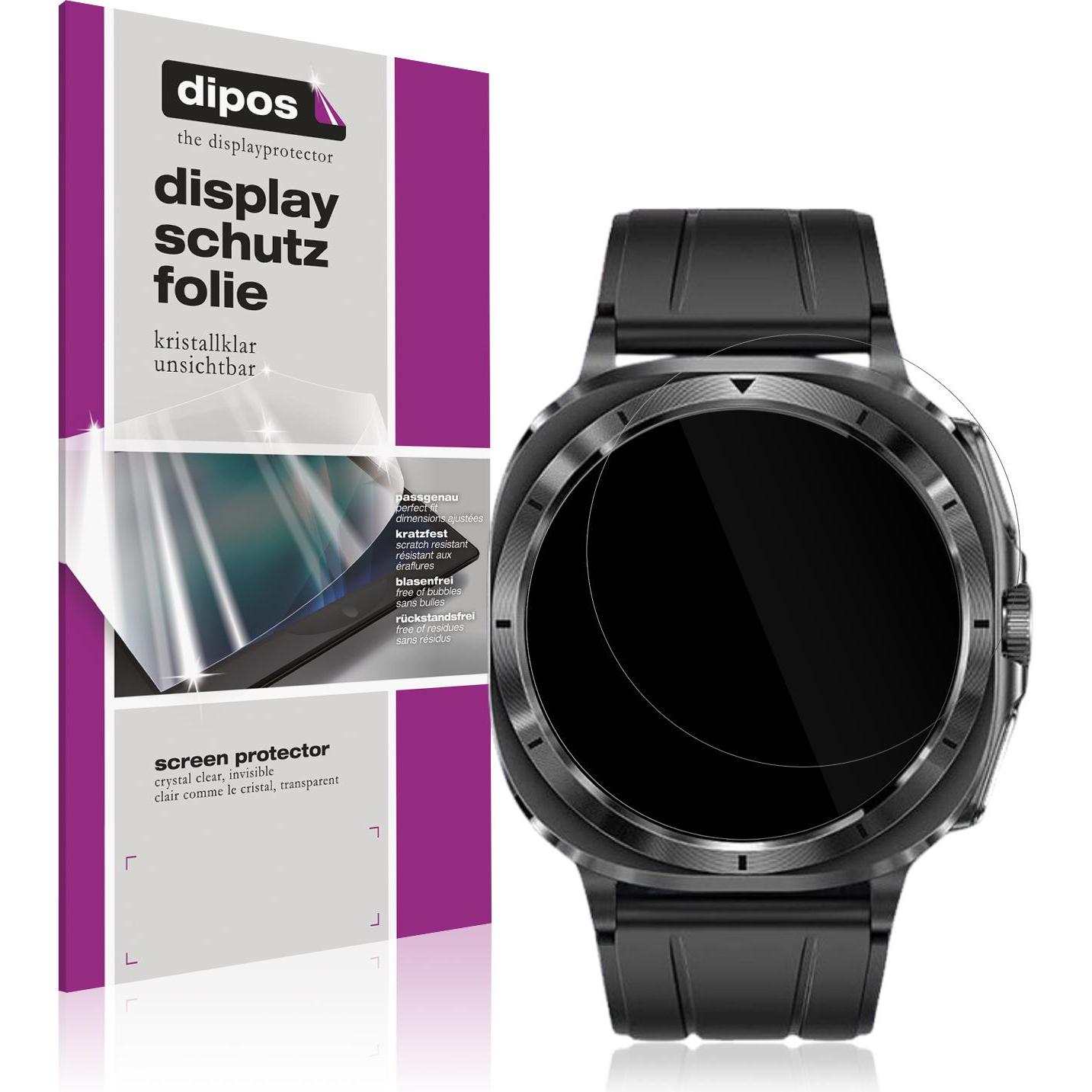 Dipos Schutzfolie Klar für Marsyu E03 1.43 Zoll, Smartwatch Schutzfolie, Transparent