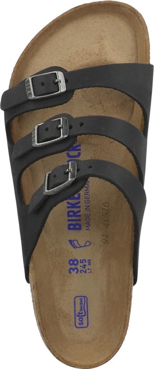 Actual product image Birkenstock Florida SFB geöltes Nubukleder Weichbettung normal - 66003 (42)