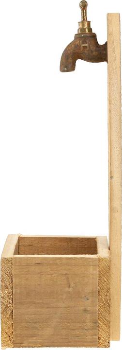 Produktbild Viana Rustikaler Pflanzkasten in Brunnen- und Trog-Optik mit Wasserhahn (13 cm, 1x)
