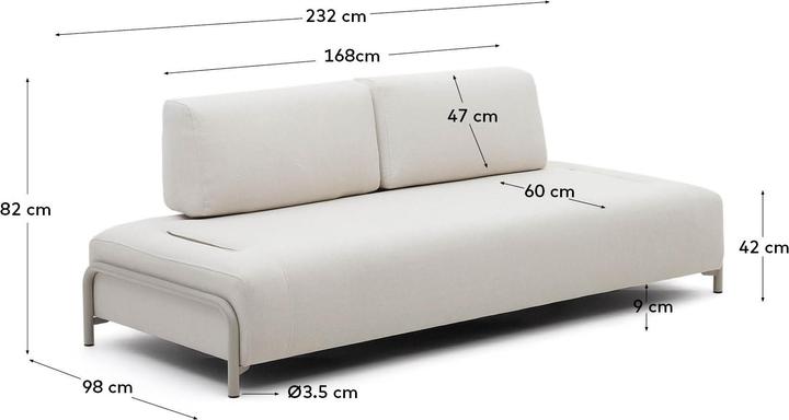 Produktbild Kave Home Compo (3-Sitzer)